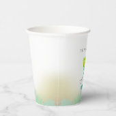 グリーンの恋は最初のスプリッツ ブライダルシャワー 紙コップ (右)