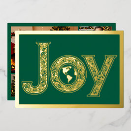 グリーンの惑星地球で大きな喜び，金ゴールド 箔シーズンカード