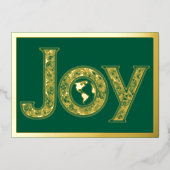 グリーンの惑星地球で大きな喜び，金ゴールド 箔シーズンカード (正面)