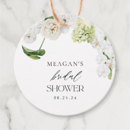 グリーンの愛が咲く ブライダルシャワーのお祝い フェイバータグ
