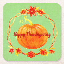 グリーンの感謝祭の水色かぼちゃのマッチング