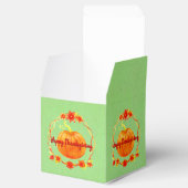 グリーンの感謝祭の水色かぼちゃのマッチング フェイバーボックス (オープン)