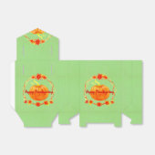 グリーンの感謝祭の水色かぼちゃのマッチング フェイバーボックス (折り畳みなし)