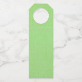 グリーンの感謝祭の水色かぼちゃのマッチング ボトルネックタグ (裏面)