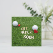 グリーンの文字とボールでゴルフ早く良い (スタンド正面)