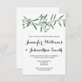 グリーンの枝のリハーサルディナー招待状 招待状 (正面/裏面)