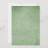 グリーンの森の動物 ベビーシャワー 招待状 (裏面)