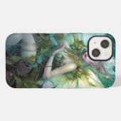 グリーンの森の妖精 ファンタジーアート iPhoneケース (裏面横)