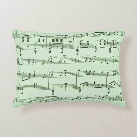グリーンの楽譜 アクセントクッション (正面)