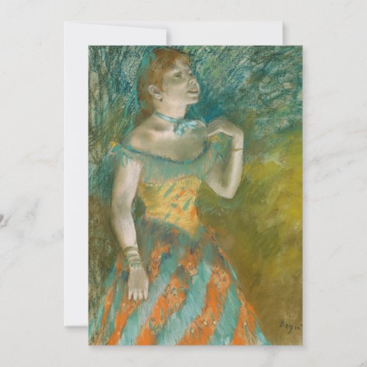 グリーンの歌手 | Edgar Degas (正面)