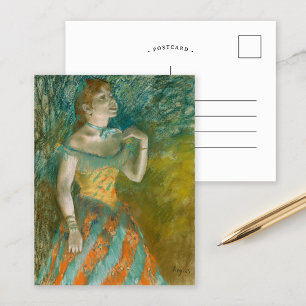 グリーンの歌手 Edgar Degas ポストカード