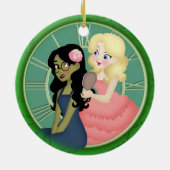 グリーンの洗浄を定義する セラミックオーナメント (裏面)