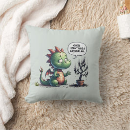 グリーンの爪を持っていない推測 – Cute Dragon クッション