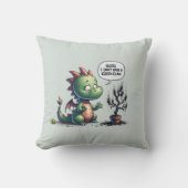 グリーンの爪を持っていない推測 – Cute Dragon クッション (正面)