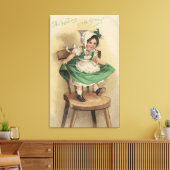 グリーンの着用 キャンバスプリント (インサイチュ (リビング))