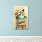 グリーンの着用 キャンバスプリント (インサイチュ (ウッドフロア))