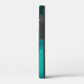 グリーンの背景のアンティークのスケルトンキー Case-Mate iPhoneケース (裏面 / 左)