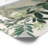 グリーンの花嫁のシャワー ポータブル フォトブース ポスター (角)