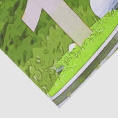 グリーンの草の上にナンバーワンを持つゴルフ1st誕生日 薄葉紙 (詳細)