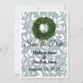 グリーンの葉のファームハウスリース カントリー セーブザデート