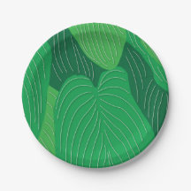 グリーンの葉の模様のパーティー