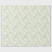 グリーンの葉 ラッピングペーパー (フラット)