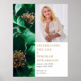 グリーンの葬儀・生命の祝祭 フォトサイン ポスター