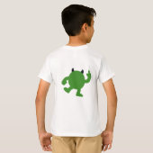 グリーンの誕生日モンスター Tシャツ (裏面フル)