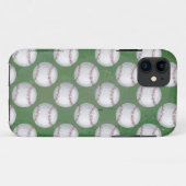 グリーンの野球パターン Case-Mate iPhoneケース (裏面(横))