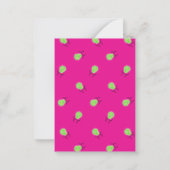 グリーンの「I Choose You Ring Pop Kids Valentine Card」 ノートカード (裏面)