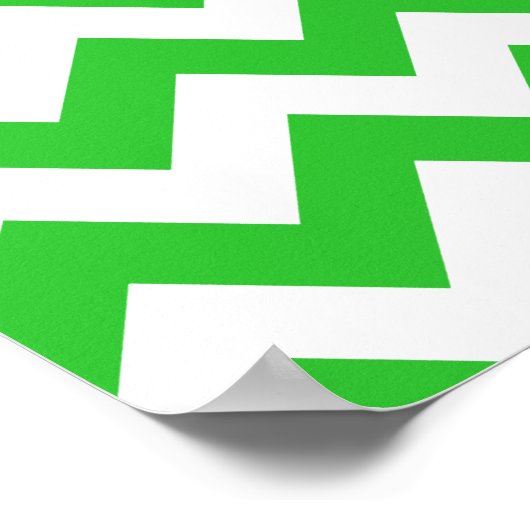 グリーンはっきりしたシブロン ポスター (角)