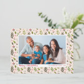 グリーンはっきりしたリーベリークリスマスフォトクリーム シーズンカード (スタンド正面)