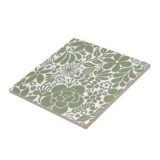 グリーンはっきりしたワイルドフラワー離れズ&ガーデンHD タイル (側面)