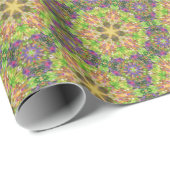 グリーンはっきりした抽象芸術包装紙 ラッピングペーパー (ロールコーナー)