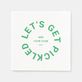 グリーンはクレスト漬けボールを取ろう スタンダードカクテルナプキン (正面)