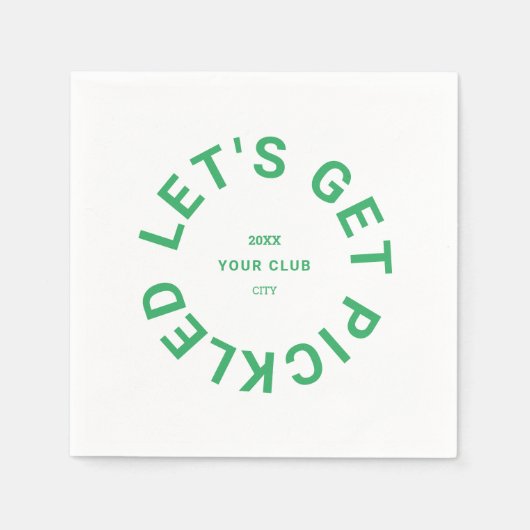 グリーンはクレスト漬けボールを取ろう スタンダードカクテルナプキン (正面)