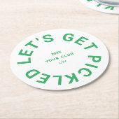 グリーンはクレスト漬けボールを取ろう ラウンドペーパーコースター (アングル)