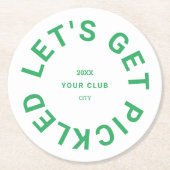 グリーンはクレスト漬けボールを取ろう ラウンドペーパーコースター (正面)