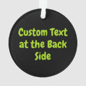 グリーンはホットオーナメント オーナメント (裏面)