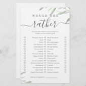 グリーンは彼女の方がブライダルシャワーの試合だ (正面/裏面)