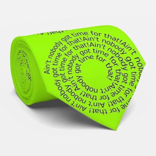 グリーンは誰もそ得のネクタイの時間がない。 ネクタイ (ロール)