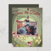 グリーンよくはしゃぐとレディーバード セーブザデート (正面/裏面)