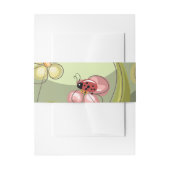 グリーンよくはしゃぐとレディーバード 招待状ベリーバンド (正面例)