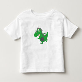 グリーンよくはしゃぐディノ トドラーTシャツ