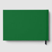 グリーンをパッティングするゴルファーをテーマにしたゴルフの卒業 ゲストブック (裏面)