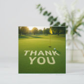 グリーンを入れ感謝していたことを言うゴルフボール サンキューカード (スタンド正面)