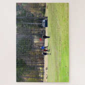 グリーンを履くゴルファー ジグソーパズル (縦)