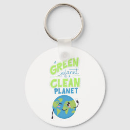 グリーンを搭載：自然で繁栄」 キーホルダー