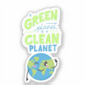 グリーンを搭載：自然で繁栄」 シール (正面)