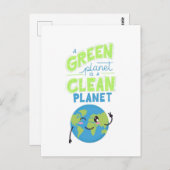 グリーンを搭載：自然で繁栄」 ポストカード (正面/裏面)